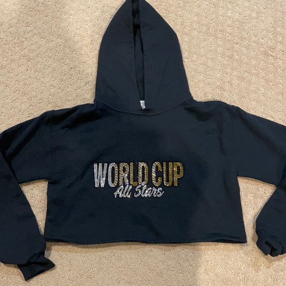 Tops - World cup All Stars cropped hoodie